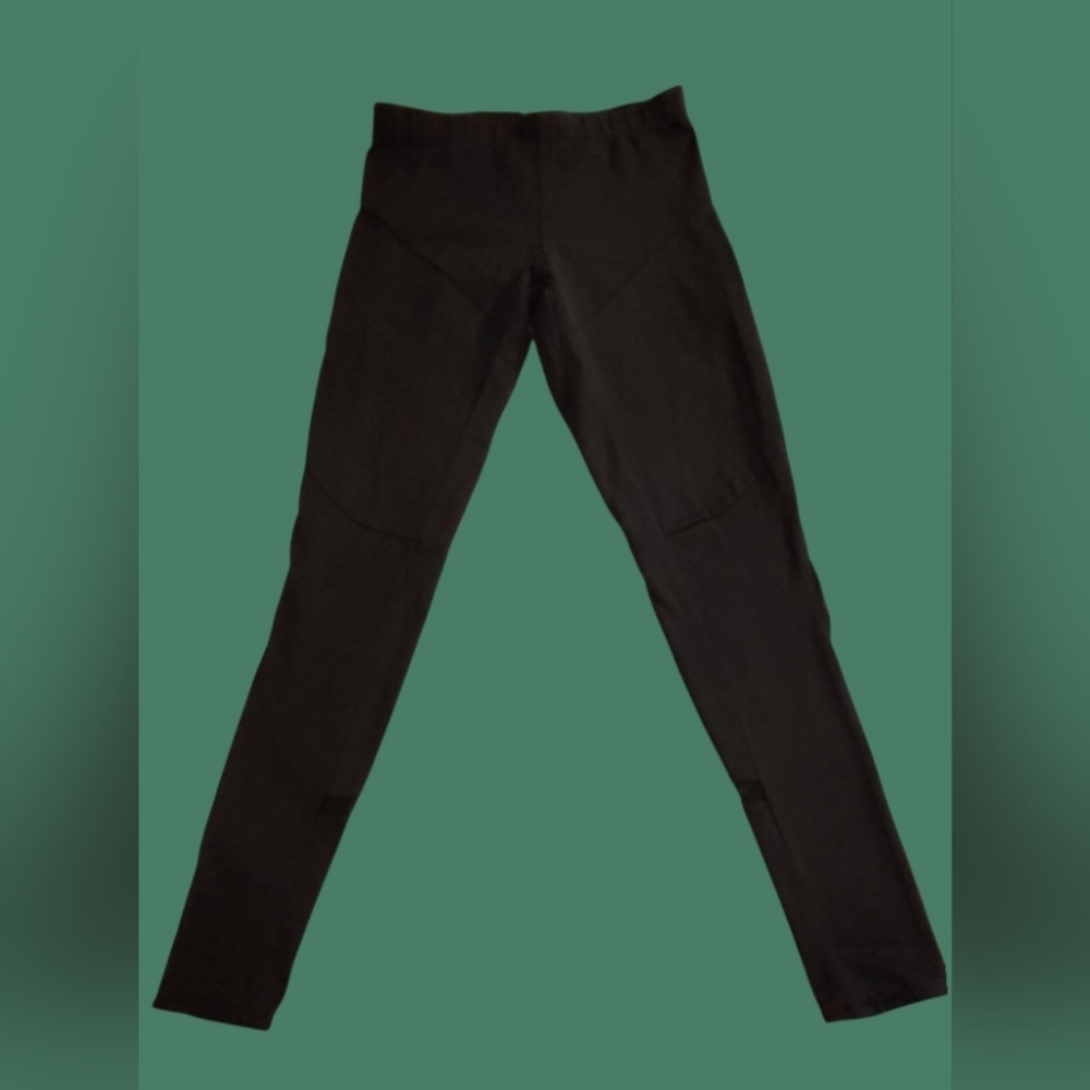 NORMA KAMALA INTERACTIVE ACTIVE MID RISE ATHLEISURE COMPRESSION LEGGINGS SZ. SM